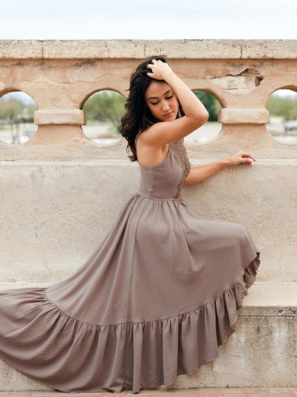 Joyfolie MALA MAXI DRESS IN Clay - Picture 6 of 8